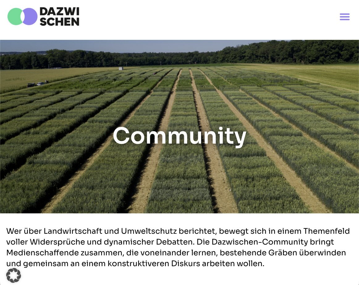 dazwischen – neues Tool für Journalismus zwischen Landwirtschaft und Naturschutz